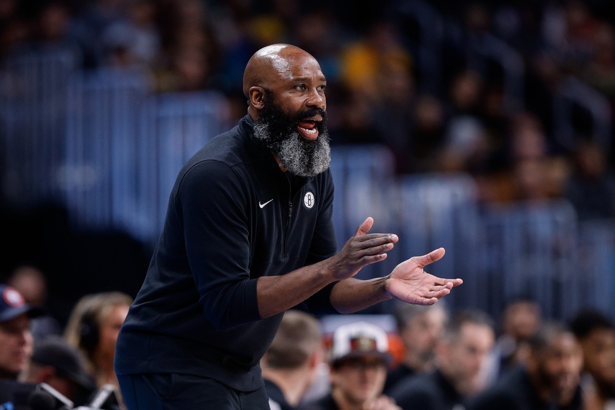 Brooklyn Nets head coach Jacque Vaughn